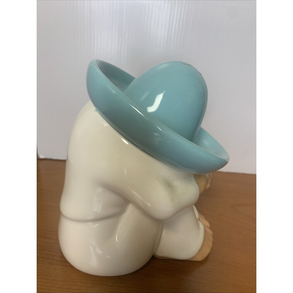 VTG Sleeping Pedro Siesta Figure 7” Mexican Blue Sombrero Homco